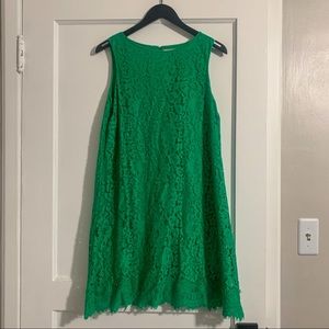Green Lace Shift Dress